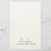 Professional elegant modern minimalist plain briefpapier (Voorkant)
