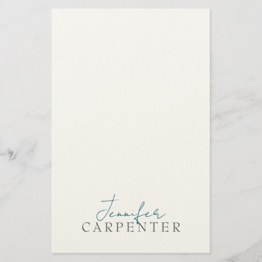 Professional elegant modern minimalist plain briefpapier (Voorkant)