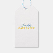 Professional elegant modern minimalist plain cadeaulabel (Voorkant)