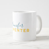 Professional elegant modern minimalist plain grote koffiekop (Voorkant rechts)