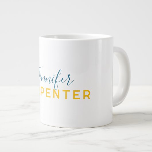 Professional elegant modern minimalist plain grote koffiekop (Voorkant rechts)