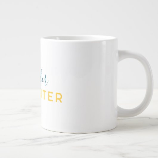 Professional elegant modern minimalist plain grote koffiekop (Rechts)