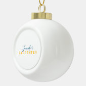 Professional elegant modern minimalist plain keramische bal ornament (Rechts)