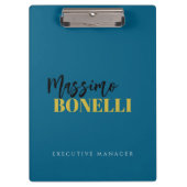 Professional elegant modern minimalist plain klembord (Voorkant)