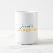 Professional elegant modern minimalist plain koffiemok (Center)