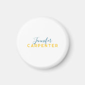 Professional elegant modern minimalist plain magneet (Voorkant)