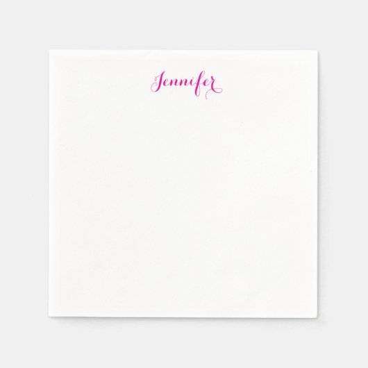 Professional elegant modern minimalist plain name servet (Voorkant)