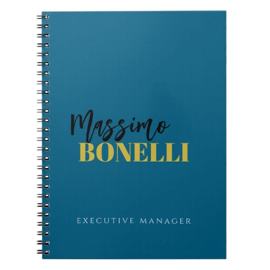 Professional elegant modern minimalist plain notitieboek (Voorkant)