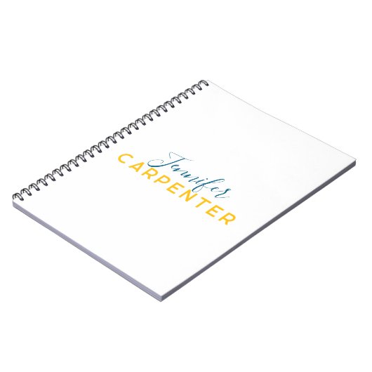 Professional elegant modern minimalist plain notitieboek (Linkerzijde)