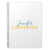 Professional elegant modern minimalist plain notitieboek (Voorkant)