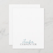 Professional elegant modern minimalist plain notitiekaartje (Voorkant / Achterkant)