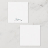 Professional elegant modern minimalist plain notitiekaartje (Voorkant / Achterkant)