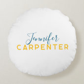 Professional elegant modern minimalist plain rond kussen (Voorkant)