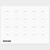 Professional elegant modern minimalist plain ronde sticker (Vel)