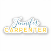 Professional elegant modern minimalist plain sticker (Voorkant)