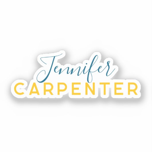 Professional elegant modern minimalist plain sticker (Voorkant)