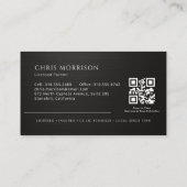 Professional Elegant Modern Painter QR Code Visitekaartje (Achterkant)