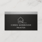 Professional Elegant Modern Painter QR Code Visitekaartje (Voorkant)