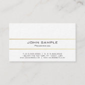 Professional Elegant Modern Plain Gold Luxury Visitekaartje (Voorkant)