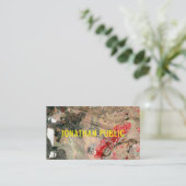 Professional Elegant Modern Red Abstract Visitekaartje (Staand voorkant)