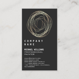 Professional Elegant Modern Silver Black Metal Bus Visitekaartje