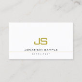 Professional Elegant Modern Template Monogram Visitekaartje (Voorkant)