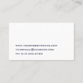 Professional Elegant modern Visitekaartje (Achterkant)