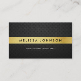 Professional Elegant modern zwart-wit en goud Visitekaartje