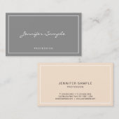 Professional Elegant Moderne Zijde Fins Luxe Visitekaartje (Voorkant / Achterkant)