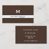 Professional Elegant Monogram Cosmetoloog Gold Visitekaartje (Voorkant / Achterkant)