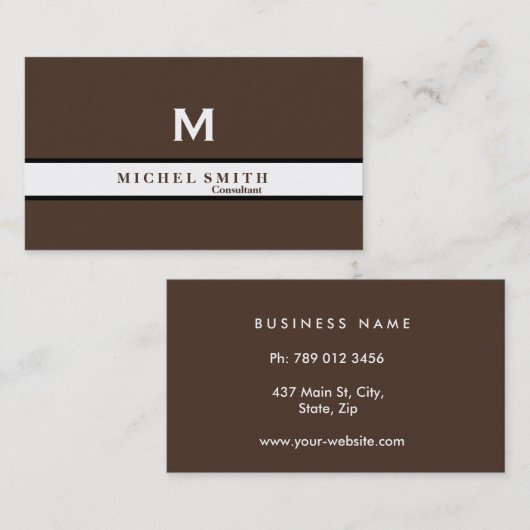 Professional Elegant Monogram Cosmetoloog Gold Visitekaartje (Voorkant / Achterkant)