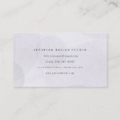 Professional elegant monogram simple Business Aanbevelingskaartje (Achterkant)