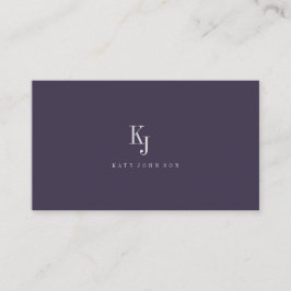 Professional elegant monogram simple Business Aanbevelingskaartje