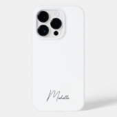 Professional Elegant Plain Minimal Script Case-Mate iPhone Case (Achterkant)