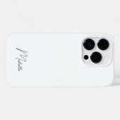 Professional Elegant Plain Minimal Script Case-Mate iPhone Case (Achterkant (horizontaal))