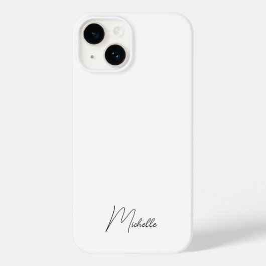 Professional Elegant Plain Minimal Script Case-Mate iPhone Case (Achterkant)