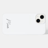 Professional Elegant Plain Minimal Script Case-Mate iPhone Case (Achterkant (horizontaal))