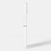Professional Elegant Plain Minimalistisch Rood Wit Case-Mate iPhone Case (Achterkant / Rechts)