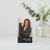 Professional Elegant Real Estate Realtor Visitekaartje (Staand voorkant)