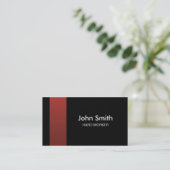 Professional Elegant Red en Black Visitekaartje (Staand voorkant)