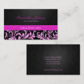 Professional Elegant roze Visitekaartjes (Voorkant / Achterkant)