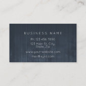 Professional Elegant Rustic Metal Striped Ombre Visitekaartje (Achterkant)