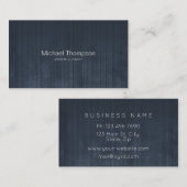 Professional Elegant Rustic Metal Striped Ombre Visitekaartje (Voorkant / Achterkant)