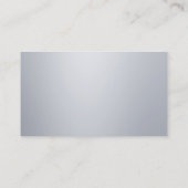 Professional Elegant Silver-look Sjabloon Modern Visitekaartje (Achterkant)