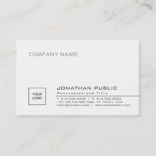 Professional Elegant Simple Company Logo Visitekaartje