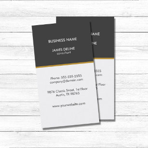 Professional Elegant Simple Consultant Visitekaartje