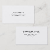 Professional Elegant Simple Lawyer visitekaartje (Voorkant / Achterkant)