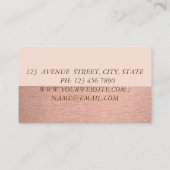 Professional, elegant stijlvol, dress visitekaartje (Achterkant)