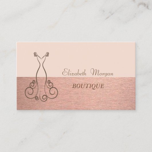 Professional, elegant stijlvol, dress visitekaartje (Voorkant)