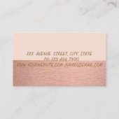 Professional, elegant stijlvol minimalistisch visitekaartje (Achterkant)